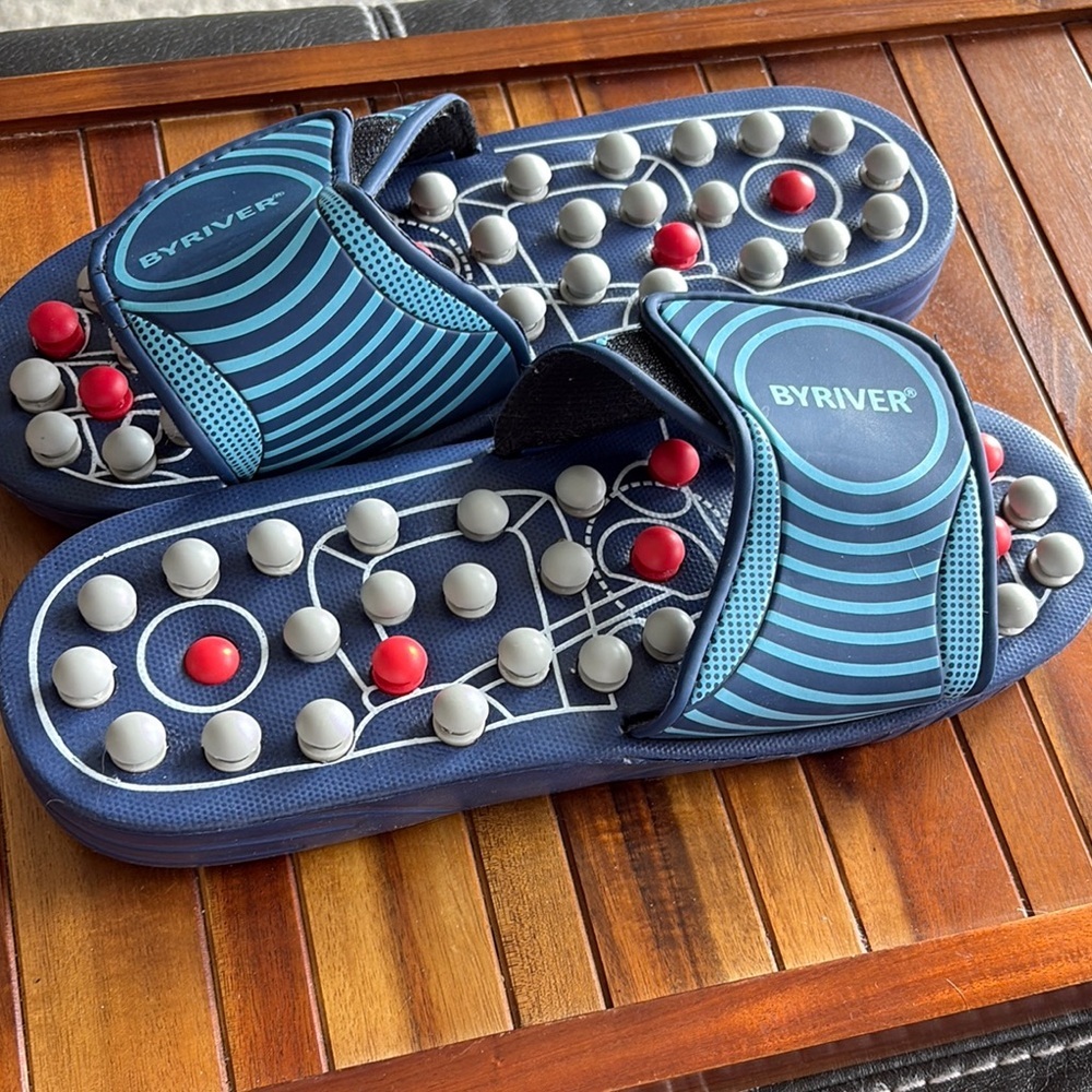 Byriver Blue Acupressure Sandals. Unisex​